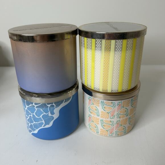 Bath & Body Works Summer Candles Surf Shop Under The Sun Sea 3 Wick Large 14.5oz - Picture 8 of 8